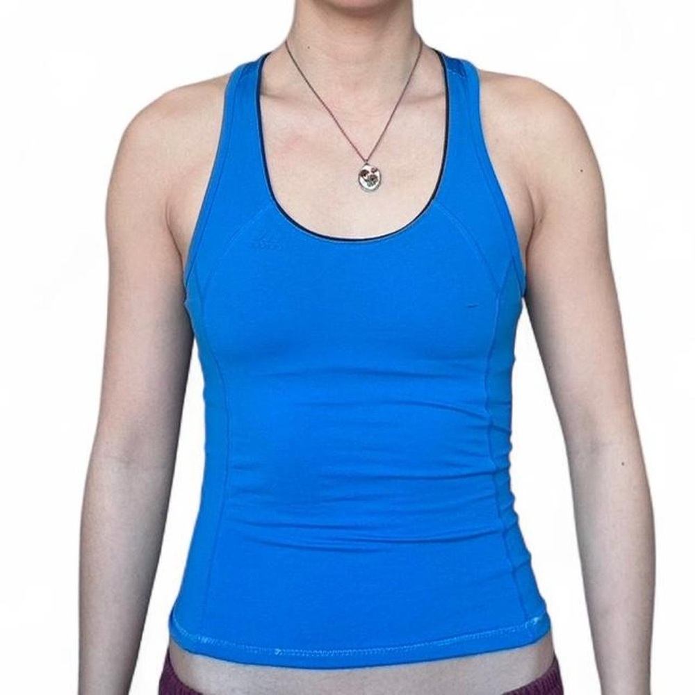 Adidas Y2K Blue Racerback Tank Top - Women